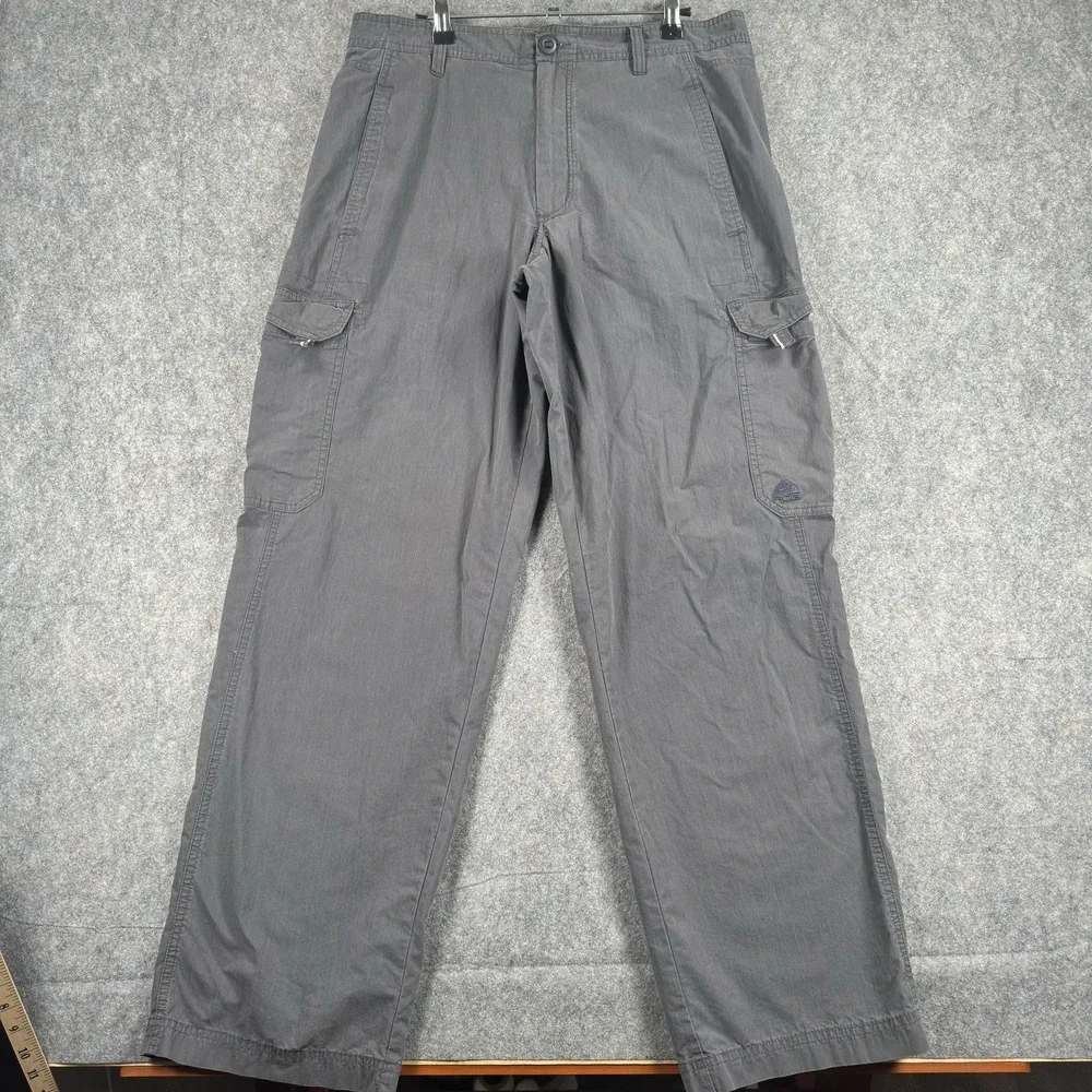 Nike ACG All Conditions Gear Pants Mens 33x31 (Tag 34) Gray Cargo Hiking Outdoor